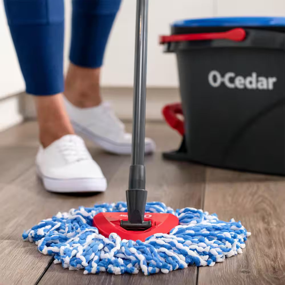 Rinseclean Clean Water Microfiber Spin Mop and Bucket System, Clean with Clean Water