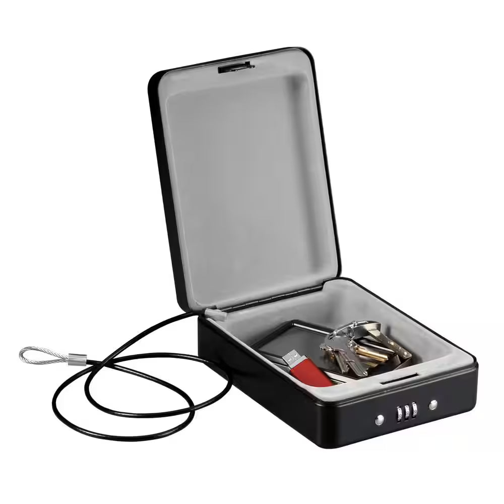 0.05 Cu. Ft. Portable Safe Box with Combination Lock