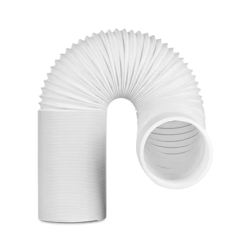 5 In. X 6.5 Ft. Non-Insulated Flexible Exhaust Hose for Portable Air Conditioner, Clockwise