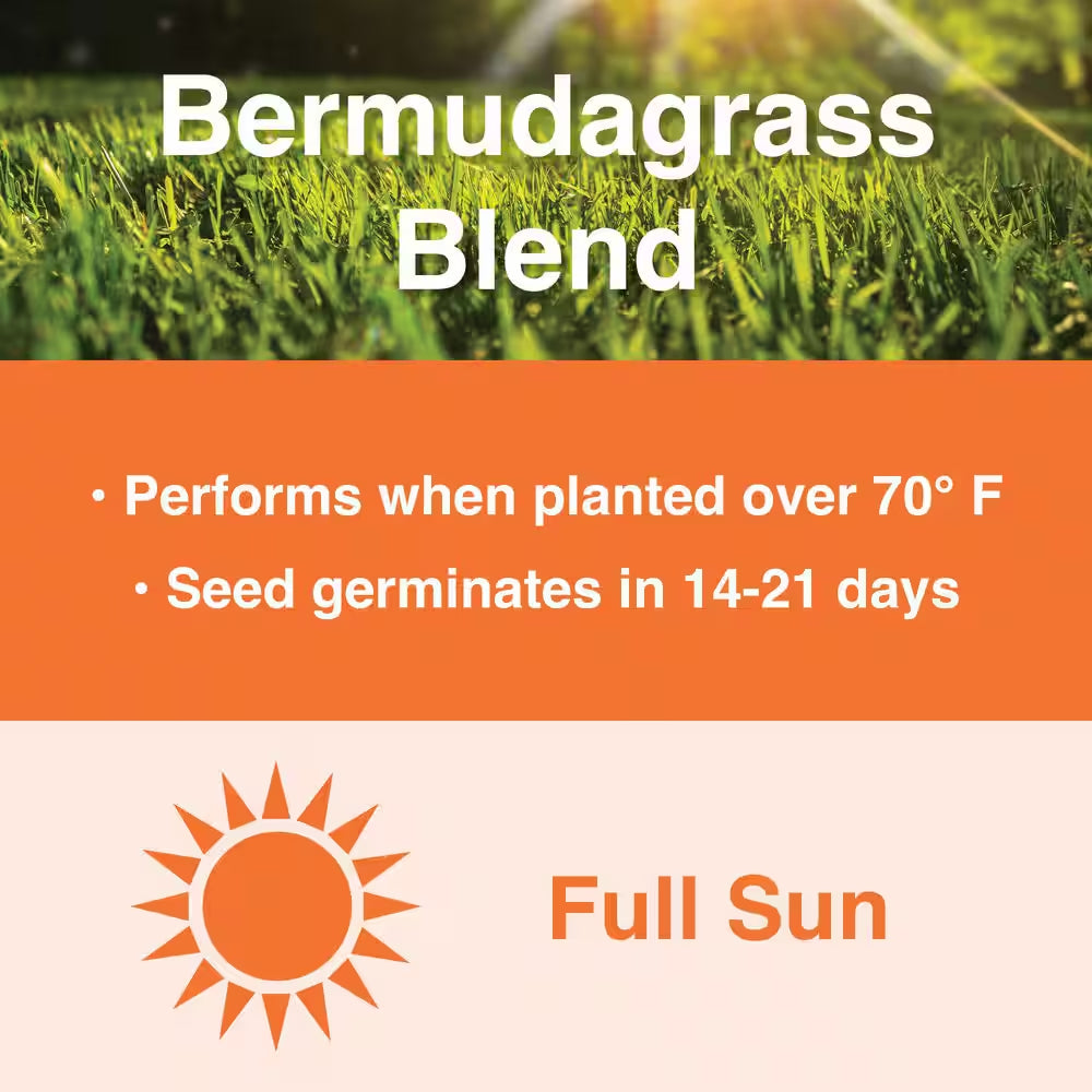 10 Lbs. Bermuda Grass Seed Blend with Water Saver Seed Coating