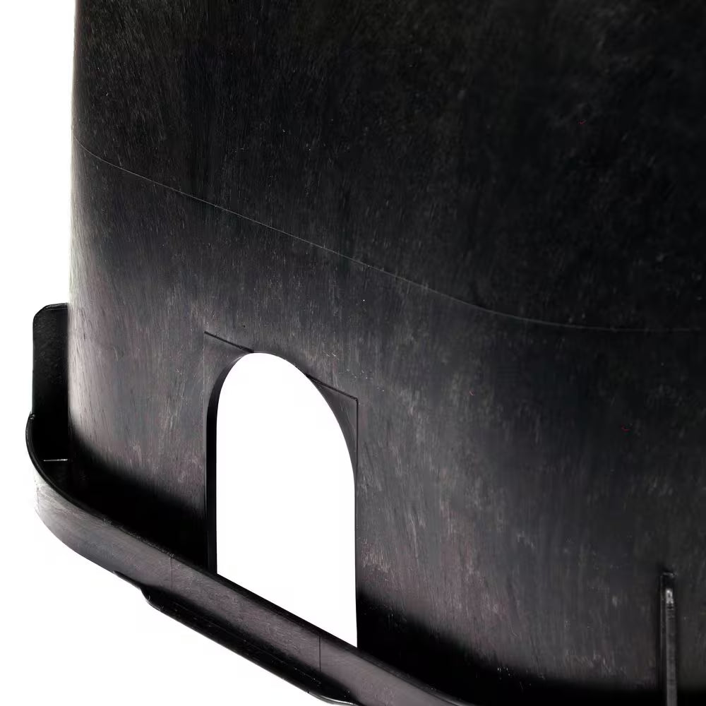 14 In. X 19 In. Rectangular Valve Box and Cover, Black Box, Green ICV Cover