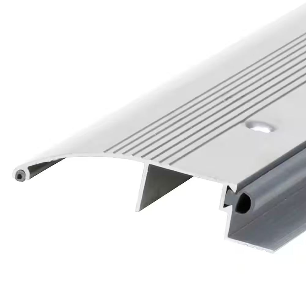 3-1/2 In. X 3/4 In. X 36 In. Silver Aluminum and Vinyl Low-Profile Outswing Door Threshold