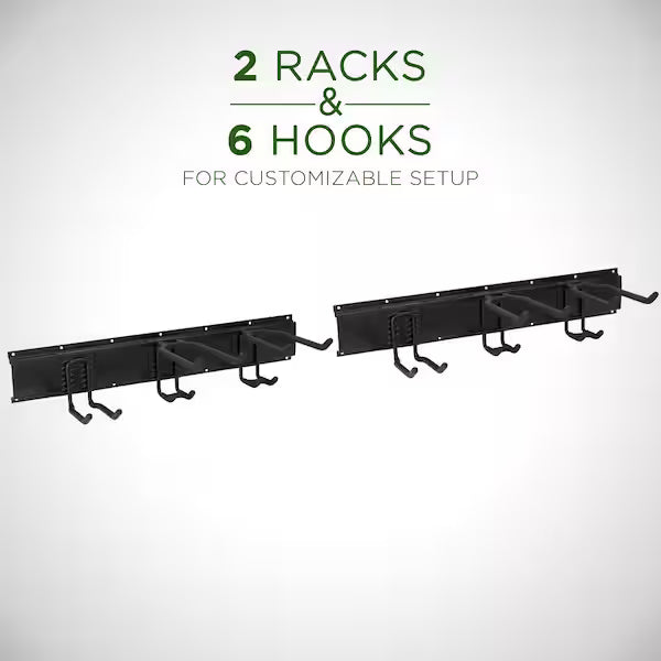 Garage Tool Storage Rack, 8 Piece Wall Mounted Garage Organizer