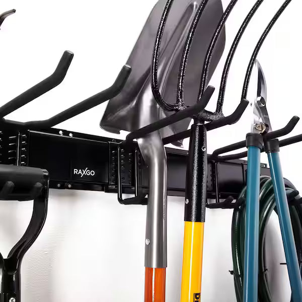 Garage Tool Storage Rack, 8 Piece Wall Mounted Garage Organizer