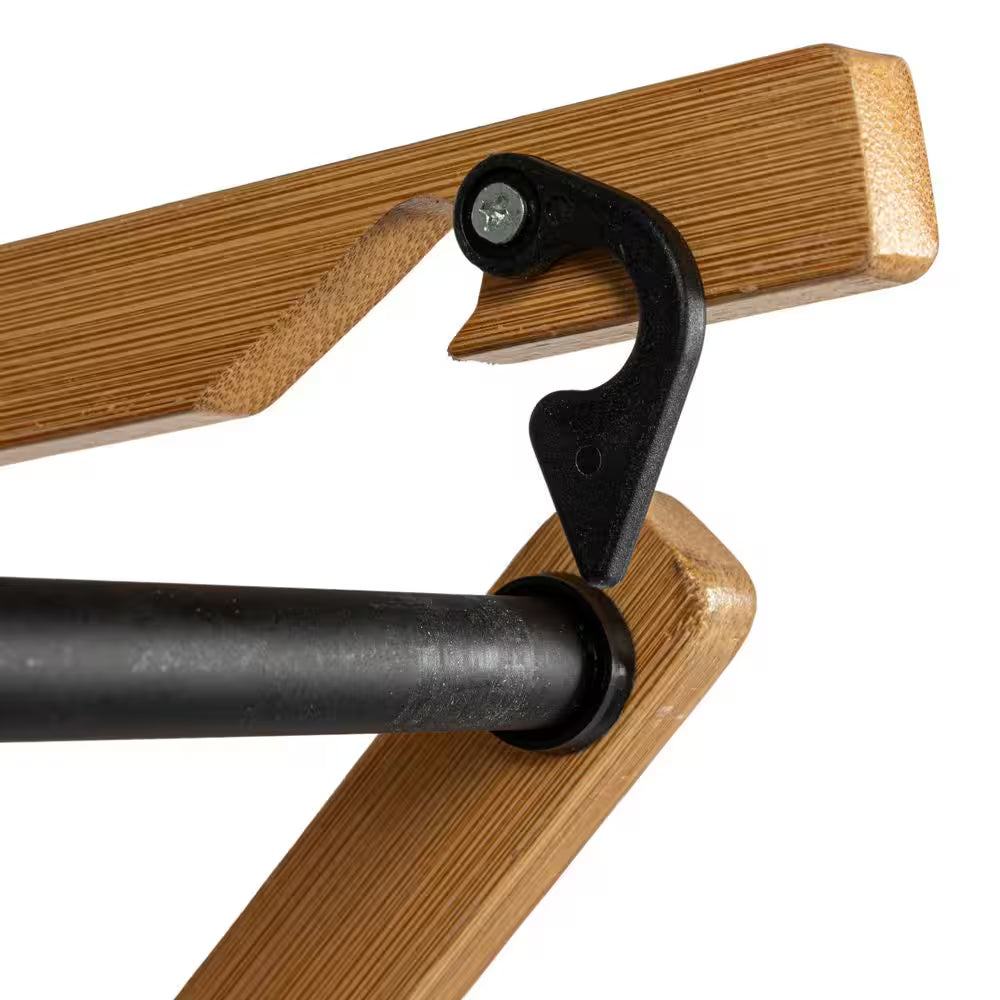Black 39.37 In. X 14.17 In. X 23.62 In. Bamboo Free Standing Folding Drying Rack