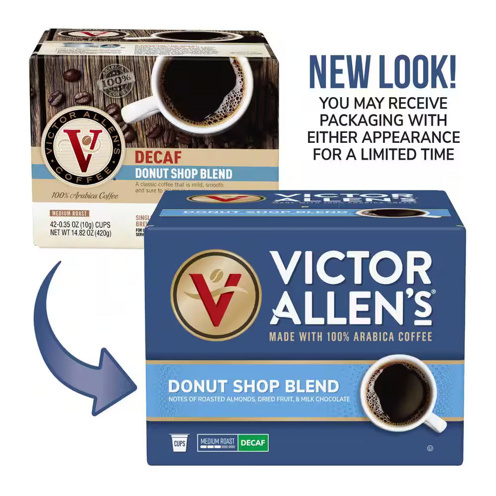 Decaf Donut Shop Blend Coffee Medium Roast Single Serve Coffee Pods for Keurig K-Cup Brewers (80 Count)