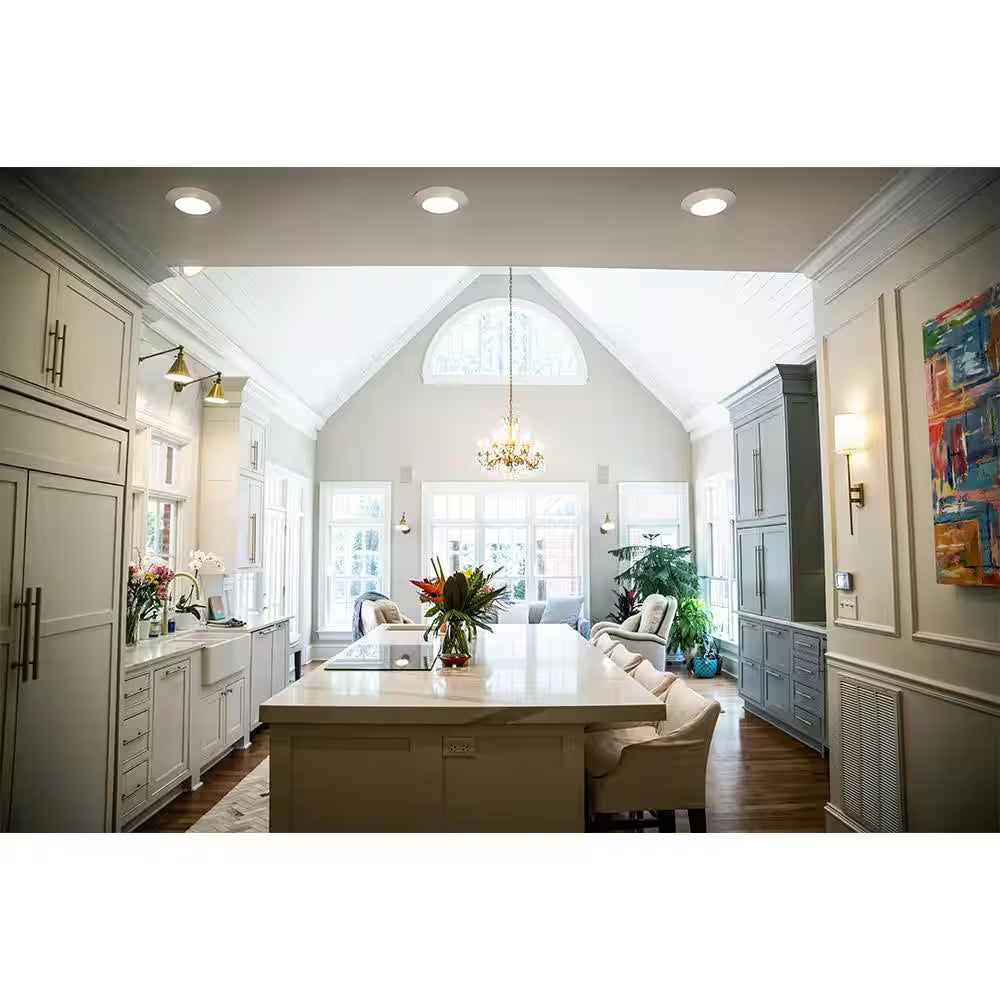 Altair 4 In. Surface Mount Downlight Integrated LED Recessed Trim Light 850 Lumens 10-Watts Adjustable CCT Wet Rated