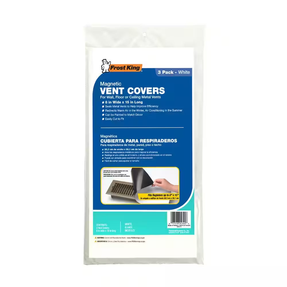 15" X 8" 3-Pk Magnetic Vent Covers