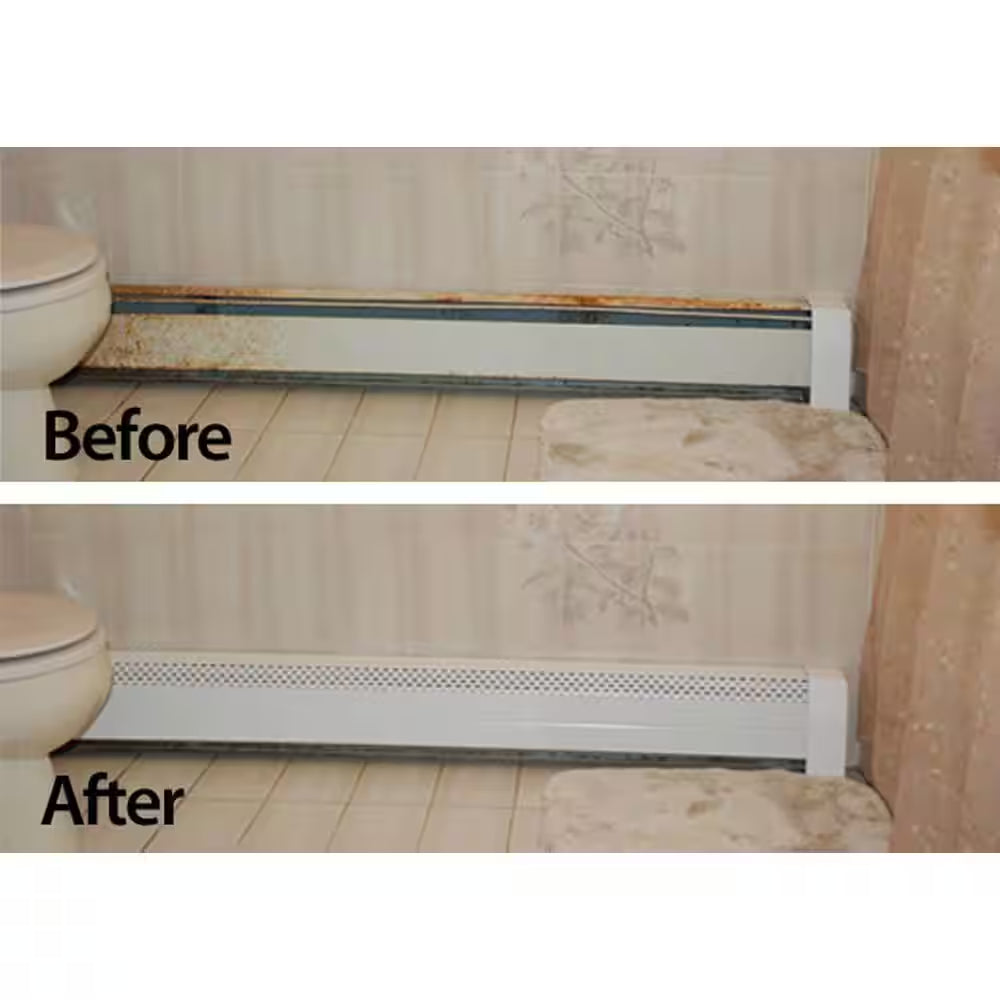 30/07 Original Series Left End/Wall Cap - Hot Water Hot Water Baseboard Cover (Not for Electric Baseboard)