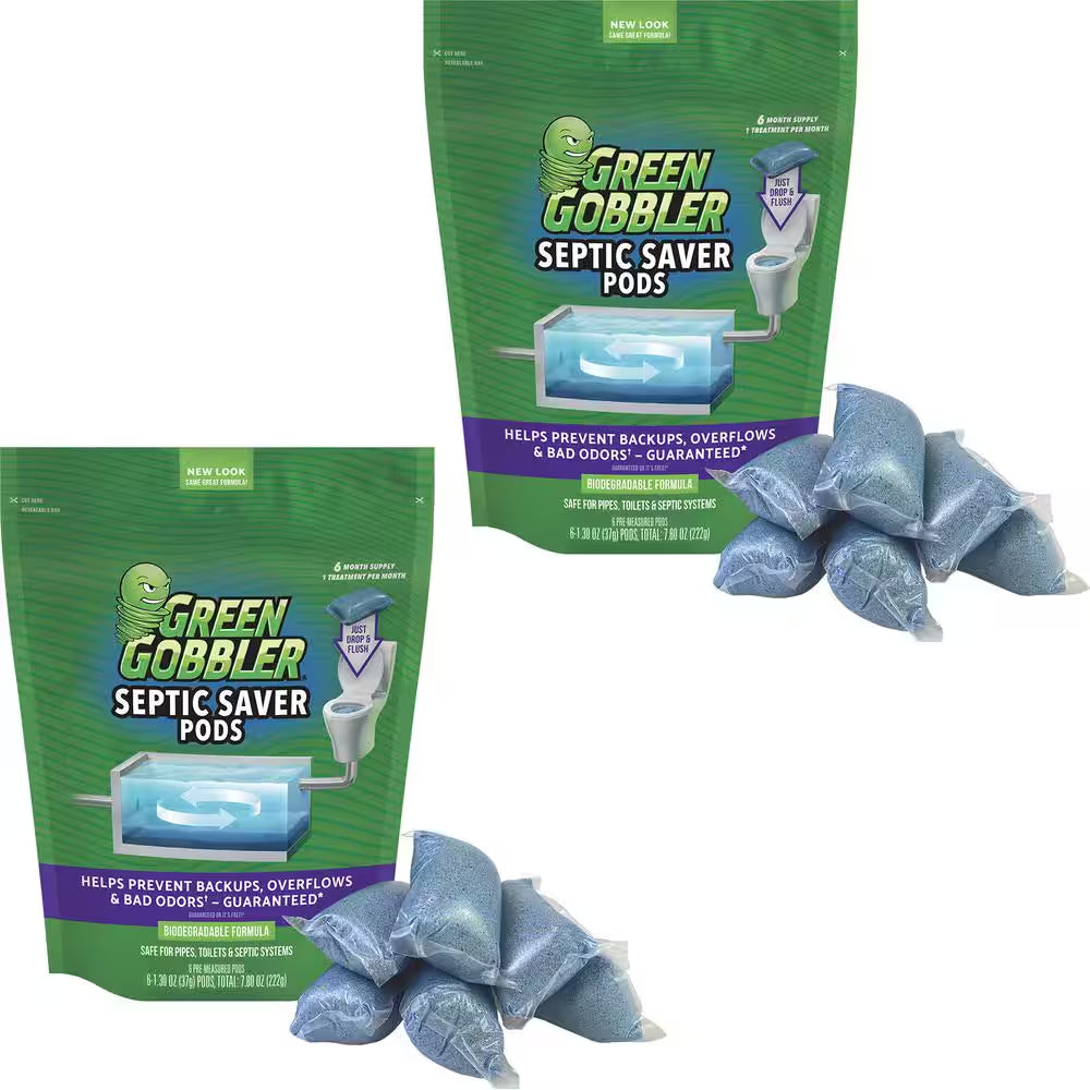 Septic Tank Treatment Pods (2 Pack)