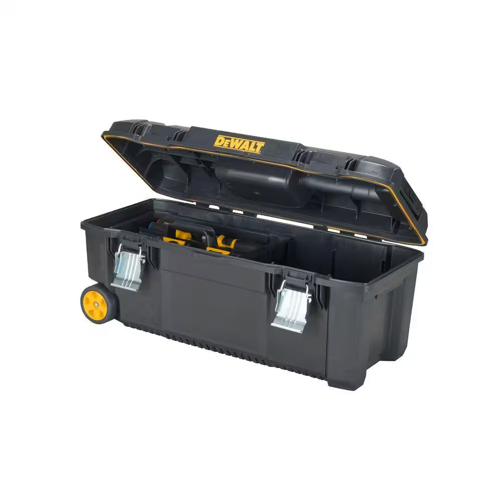 28 In. W 12 Gal. Polypropylene Rolling Tool Box