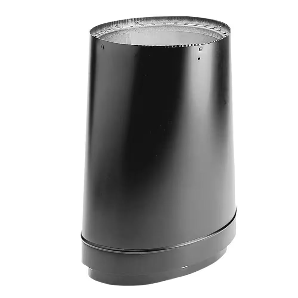 Model DVL Double Wall Stove Pipe 6In. Diameter Oval-To-Round Adapter