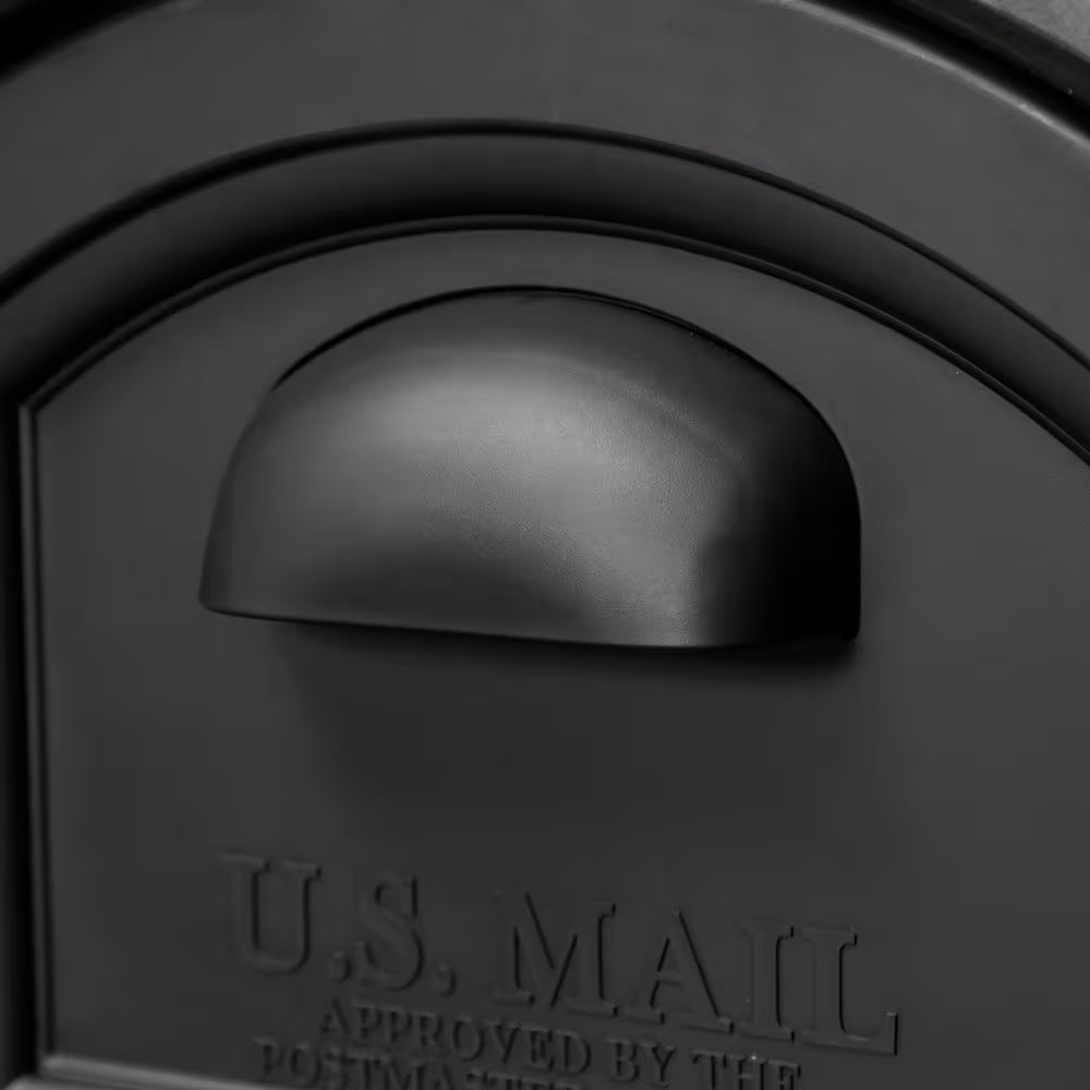 Town-To-Town Extra Large T4 Sized Resin Mailbox Black Onyx