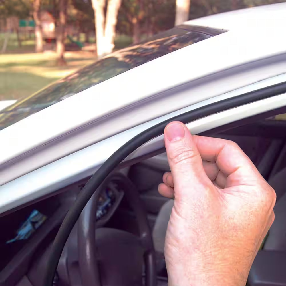 17 Ft. Black Small Rubber Auto & Marine Weatherseal for All Climates