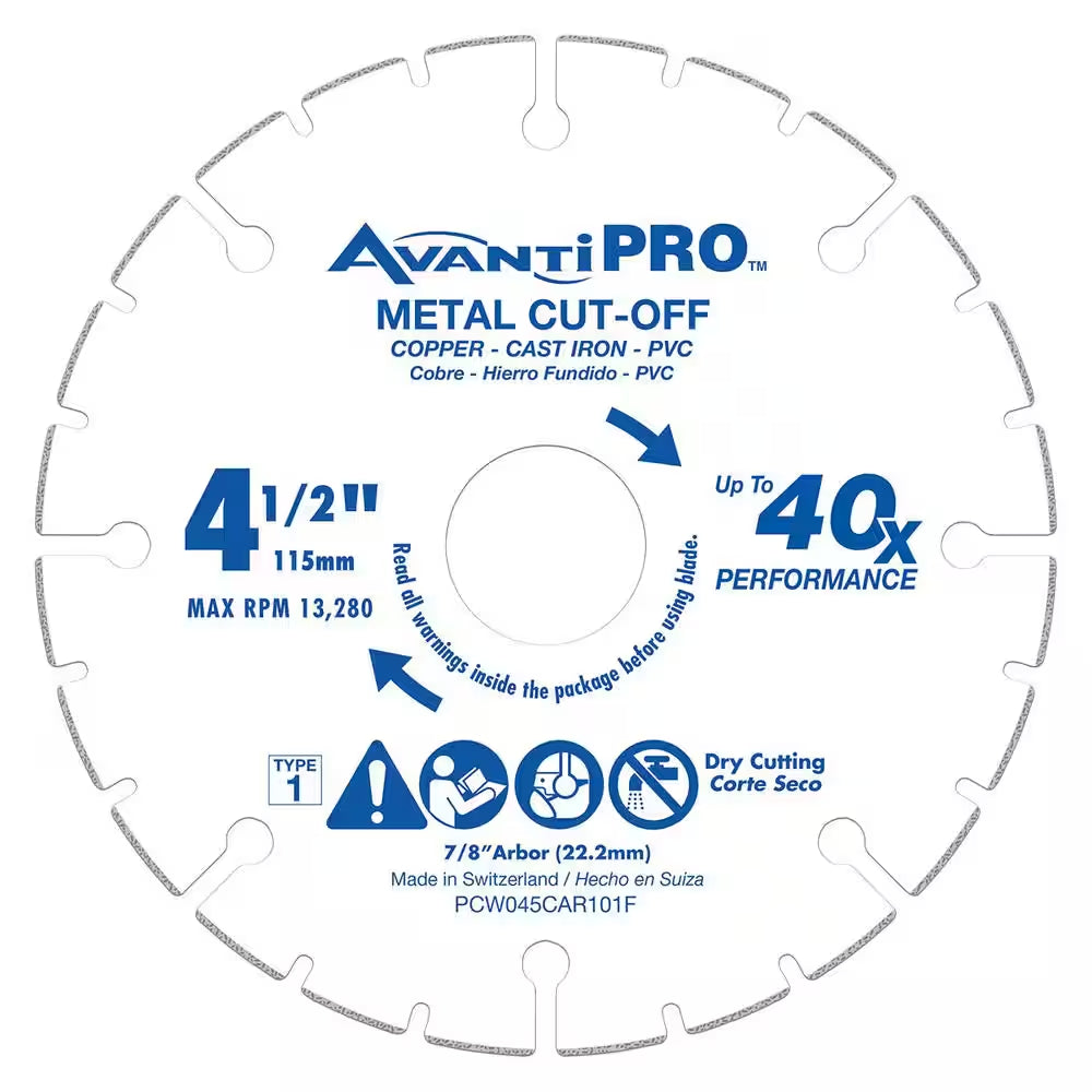 Avantipro 4-1/2 In. Carbide Wheel Metal Cutting