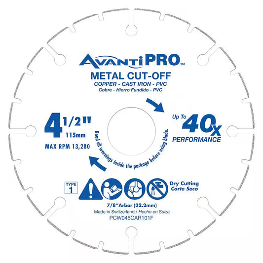 Avantipro 4-1/2 In. Carbide Wheel Metal Cutting