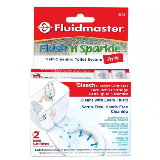 Flush 'N Sparkle Automatic Toilet Cleaning System Bleach Refills (2-Pack)