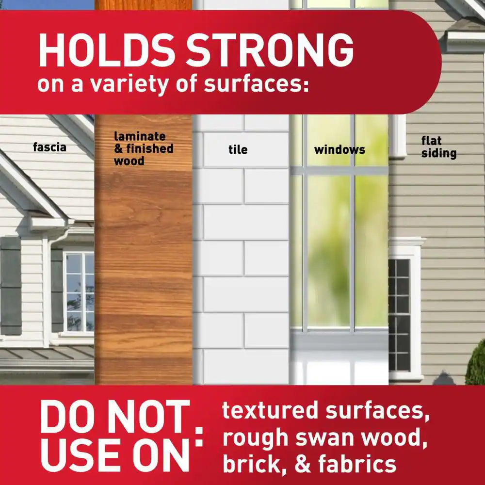 Clear Outdoor Light Clips(32 Clips, 36  Strips)