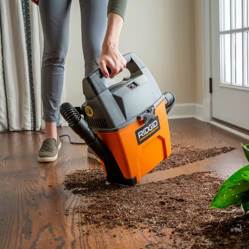 3 Gal. 3.5 Peak HP Handheld Shop Vacuum Wet Dry Vac with  SWEEP Dust Pan, Filter, Hose and Car Nozzle WD3050