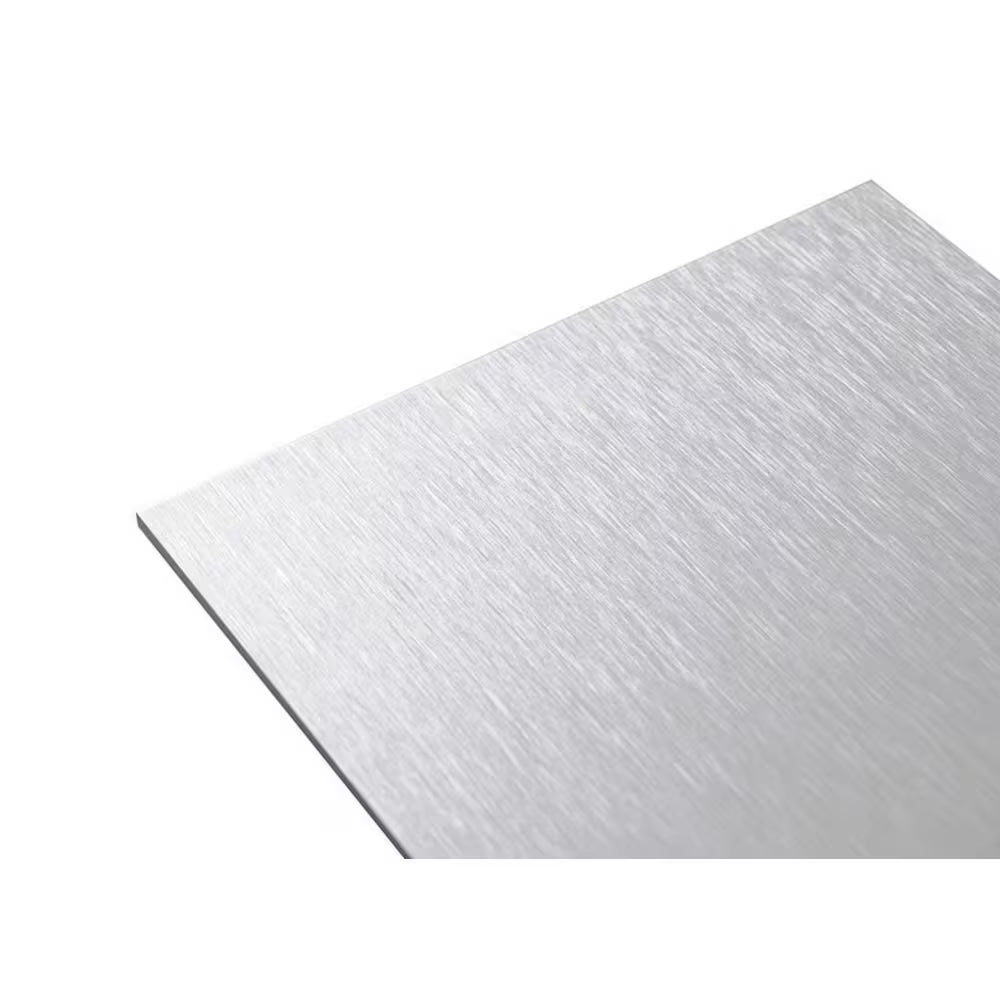 24 In. X 36 In. X 1/8 In. Thick Aluminum Composite ACM Brushed Silver Sheet