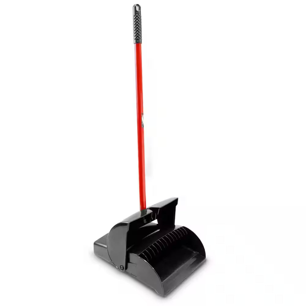 12 In. X 36 In. High Power Closed Lid Lobby Dustpan with Handle