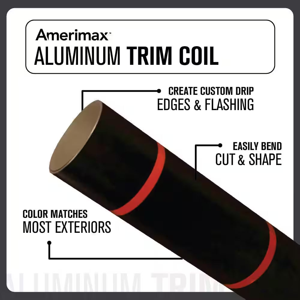 24 In. X 50 Ft. Black over Bronze Aluminum Trim Coil