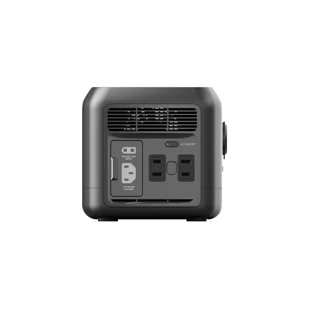 300-Watt Continuous 500-Watt Peak Push Button Start, 210Wh Solar Generator with Fast Recharging
