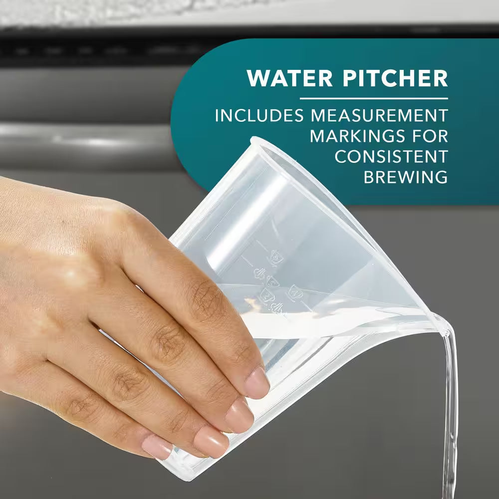 4-Cup Stainless Steel Espresso Machine with Frothing Pitcher