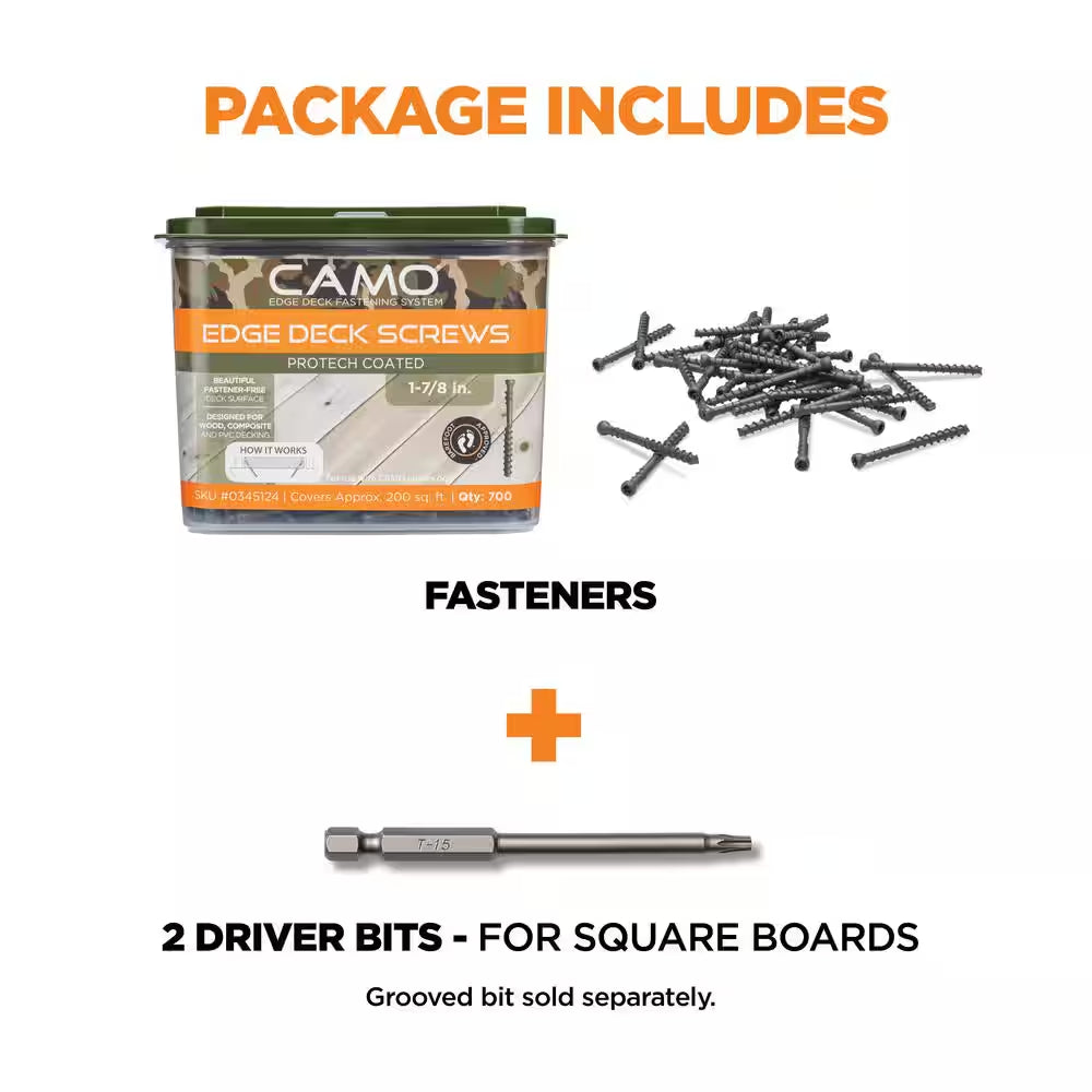 1-7/8 In. Exterior Decking Screw - Edge Hidden Deck Fasteners (700-Count)