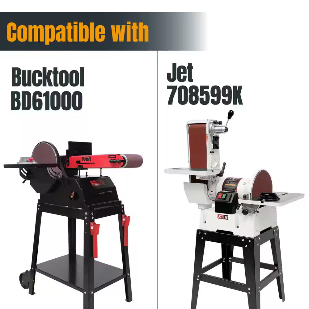 6 In. X 48 In. 120-Grit Aluminum Oxide Sanding Belt for Bench Belt Sander (10-Pack)