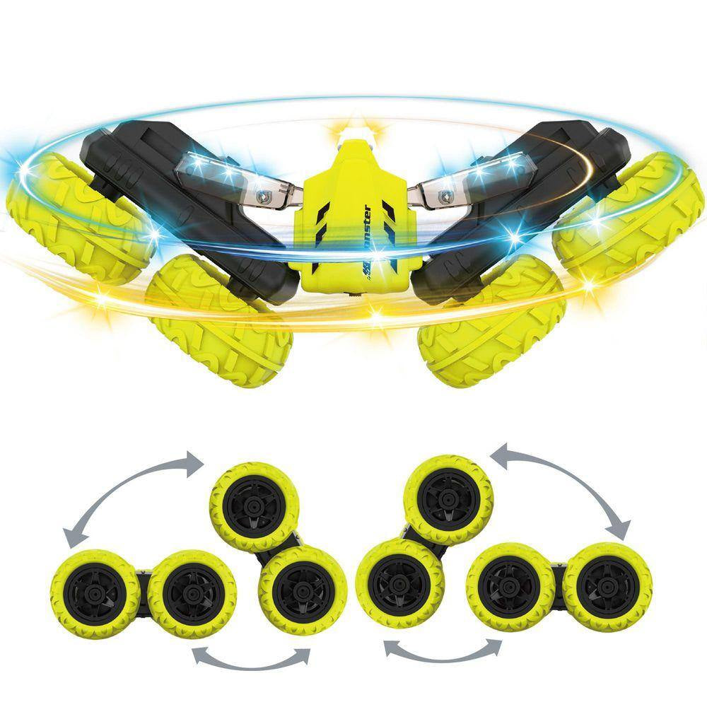 Acrobat Yellow Rechargeable RC Stunt Car