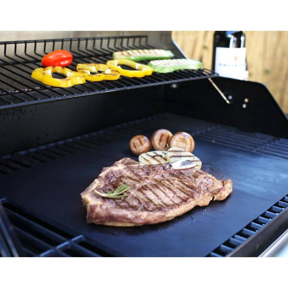 5-Piece 13 In. X 15.7 In. Set Extra Thick BBQ Grill Sheets Mat