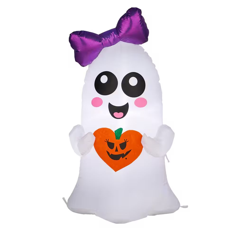 3.5 Ft LED Ghost with Bow Inflatable Airblown®I3
