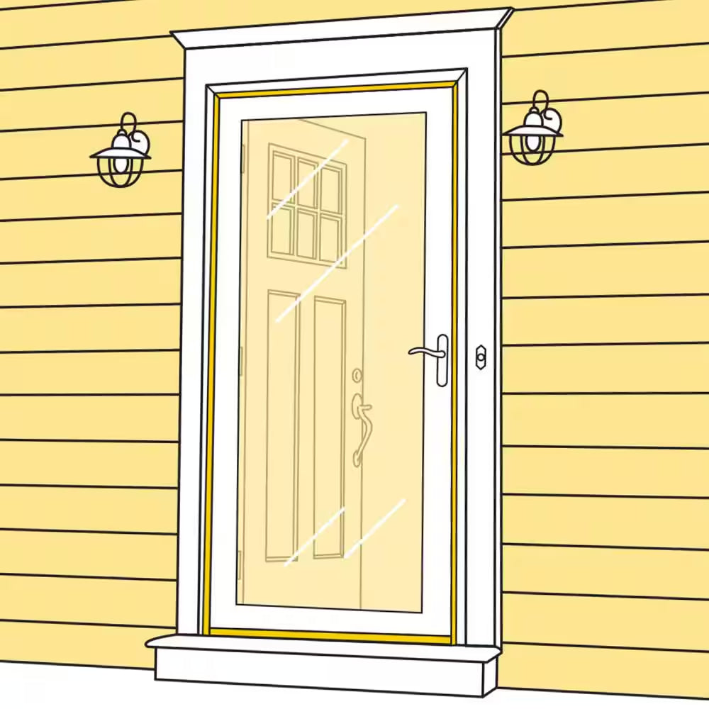 0.25 In. X 17 Ft. Gray Storm Doors and Window Pile Replacement Weatherstrip Roll