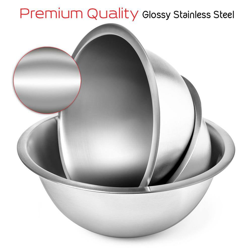 Nest plus 14-Piece Stainless Steel Kitchen Baking Mixing Bowl Set W/Measuring Cups