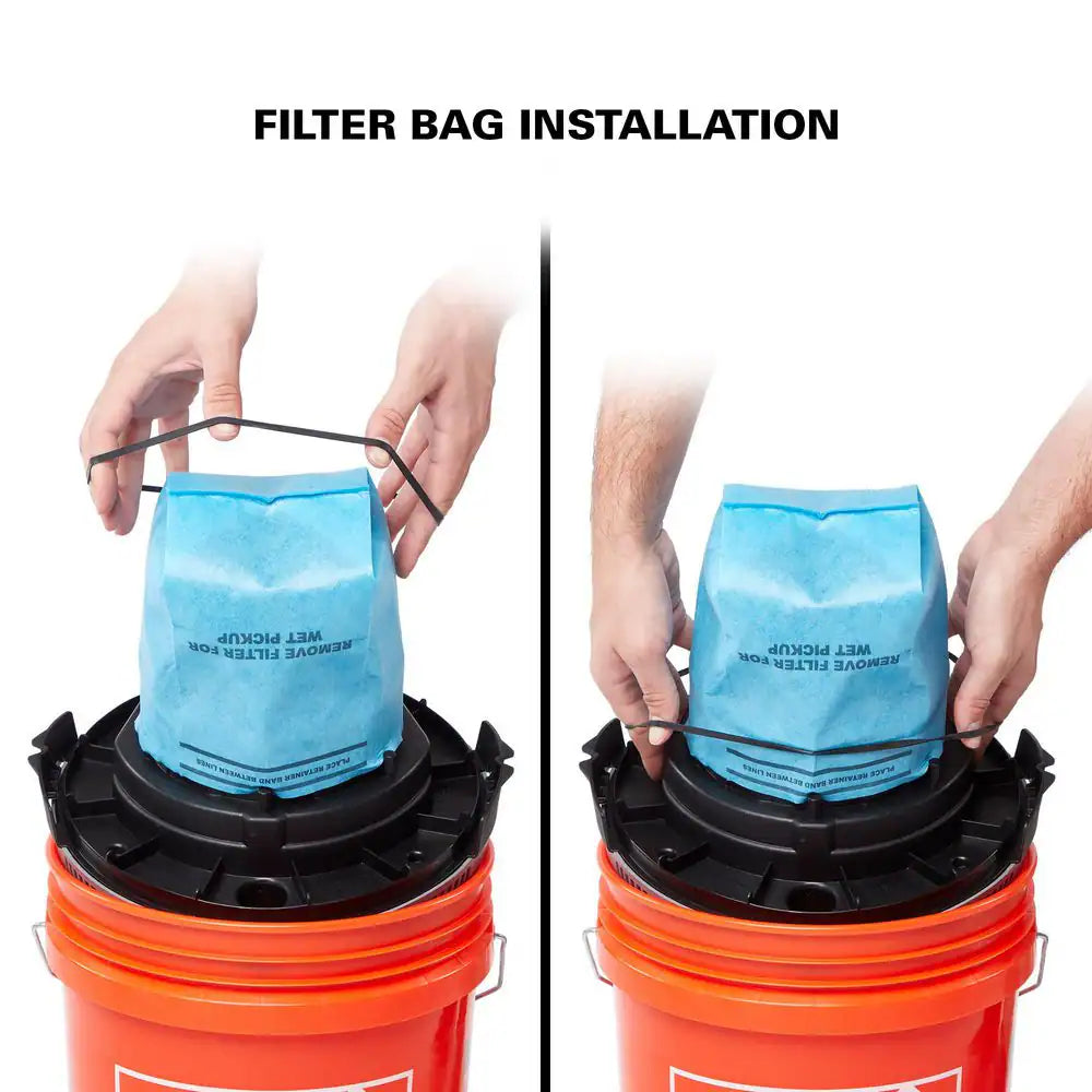 5 Gal. 1.75 Peak HP Wet Dry Vac Powerhead Shop Vacuum with Filter, Hose (Compatible with 5 Gal. Homer Bucket) BH0100