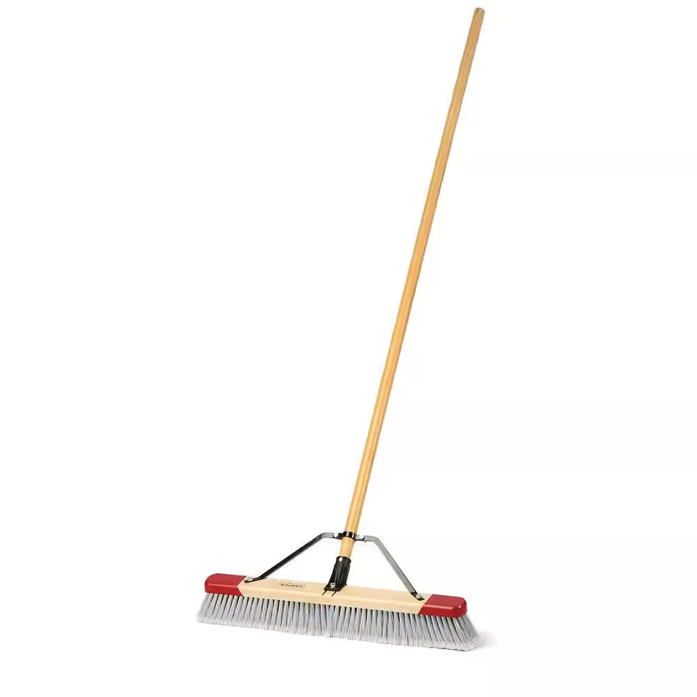 24 In. Easy to Assemble Outdoor Push Broom