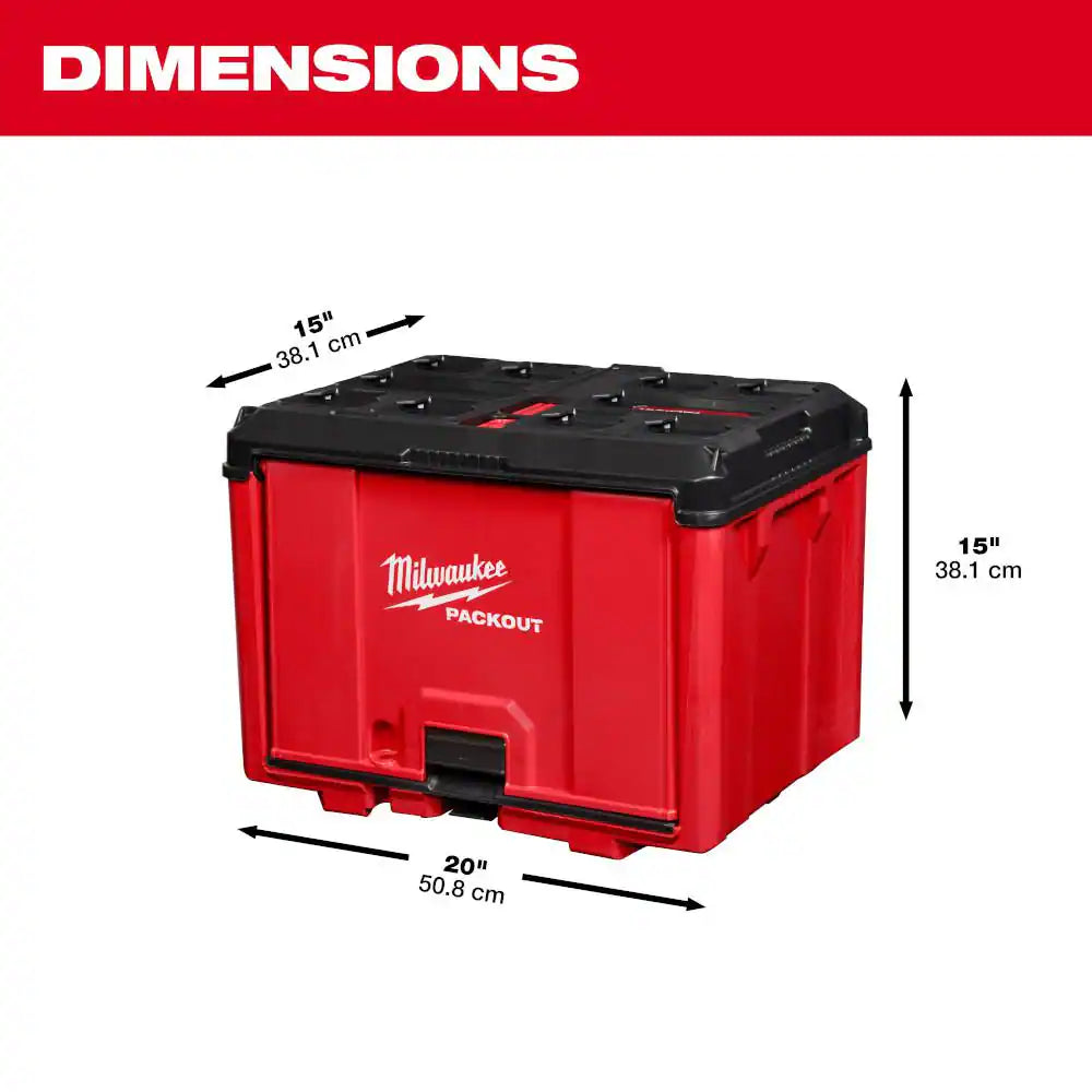 Packout 19.5 In. W X 14.7 In. H X 14.5 In. D Cabinet in Red (1-Piece)