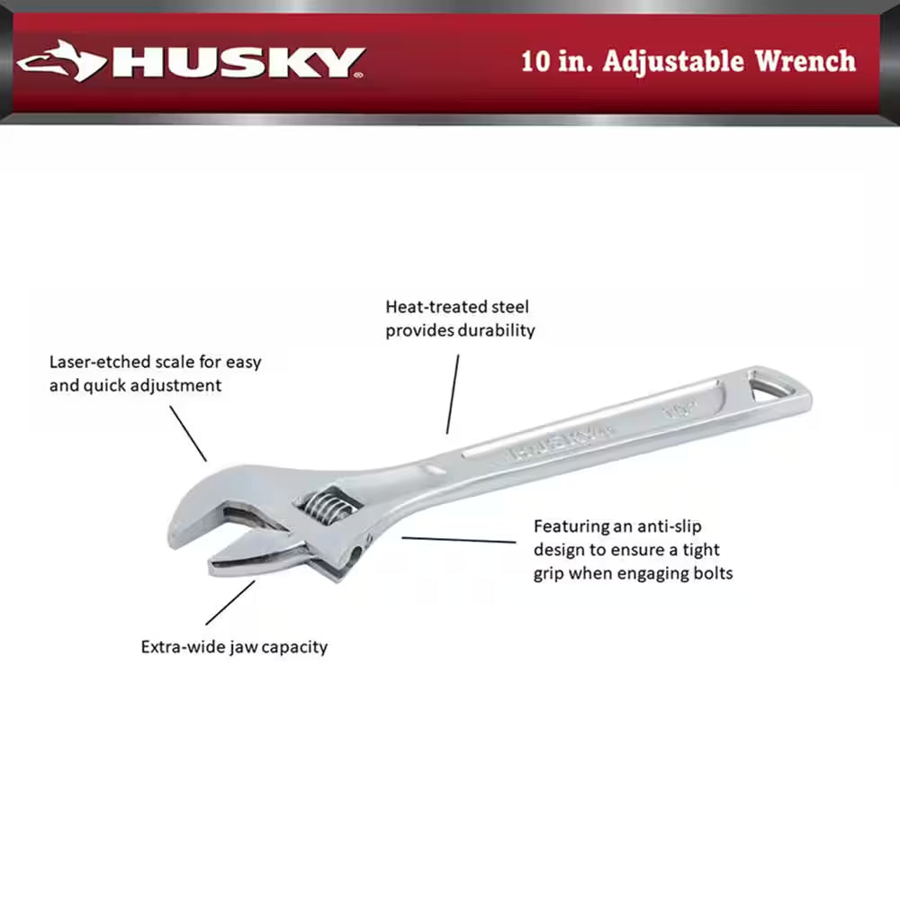 10 In. Adjustable Wrench