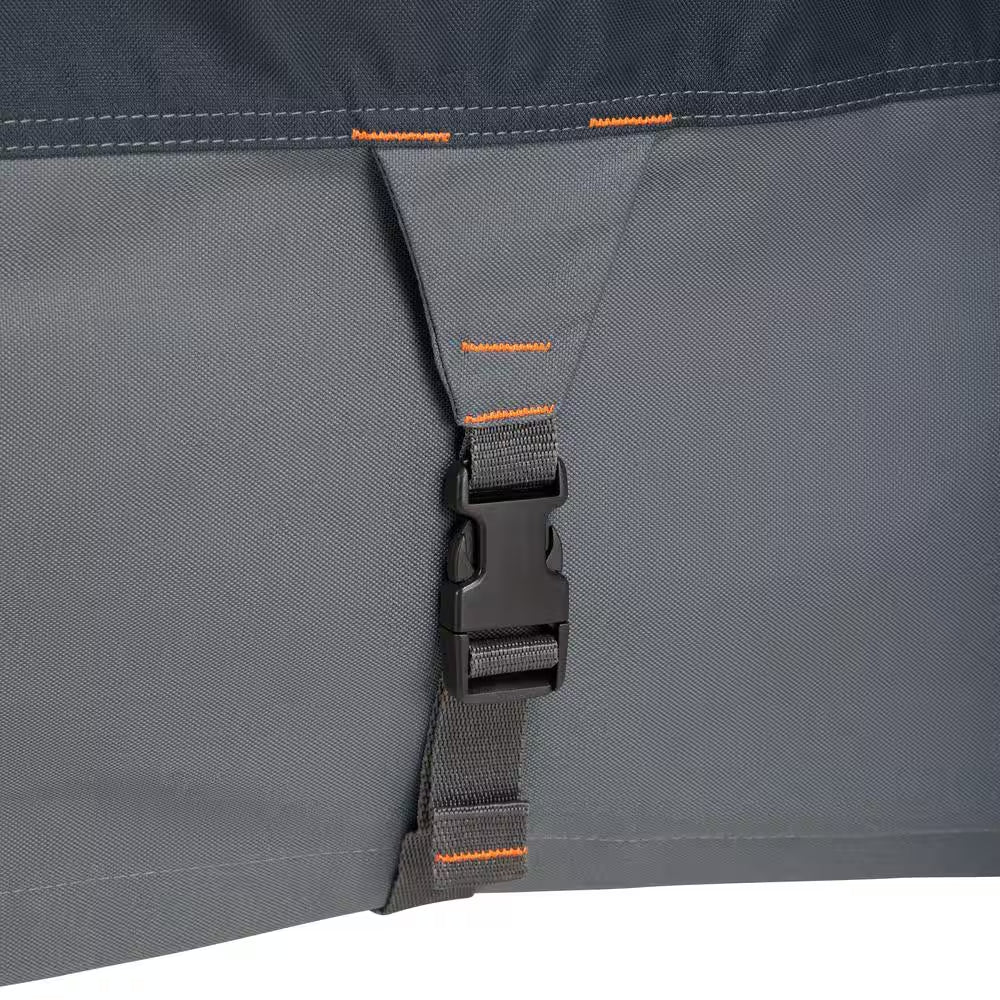 Stormpro 76.3 In. L X 23.8 In. W X 21.8 In. H Heavy-Duty Rainproof Compact Utility Tractor Cover