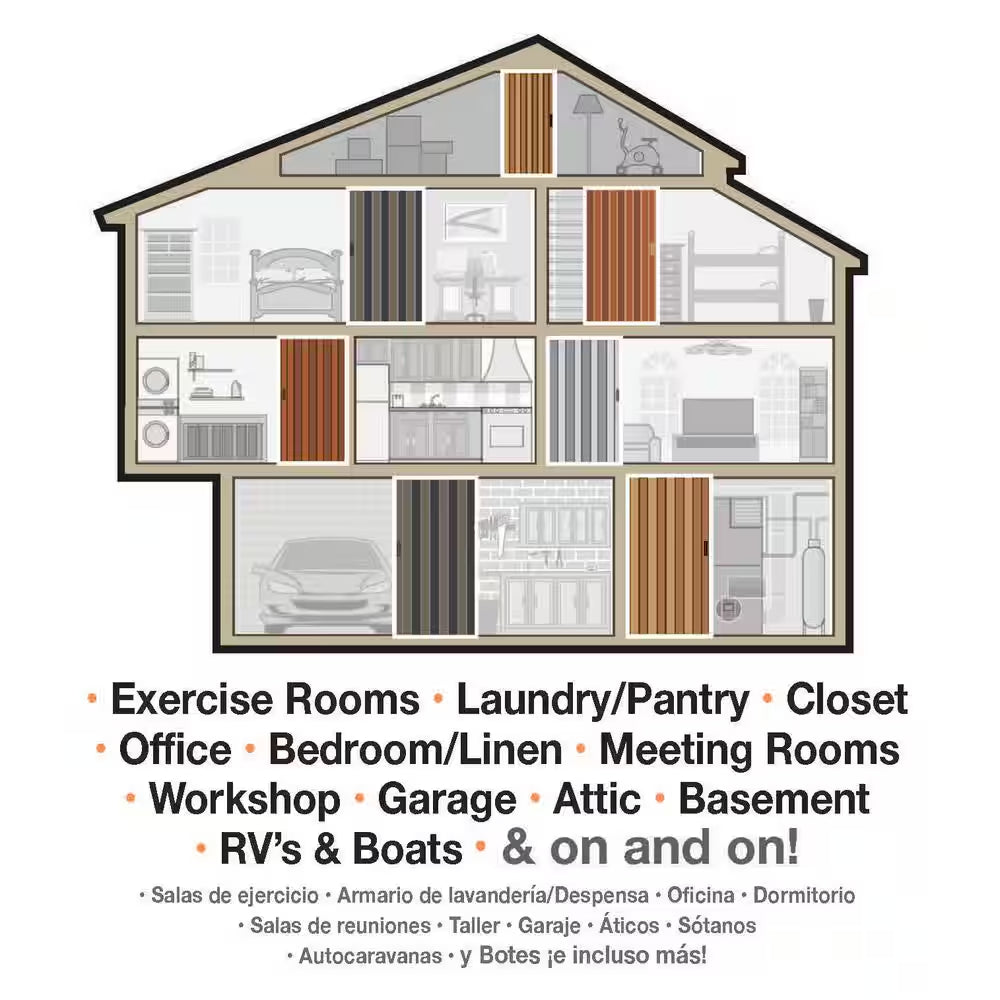 36.875 In. X 78.75 In. Fruitwood Vinyl Accordion Door with Hardware