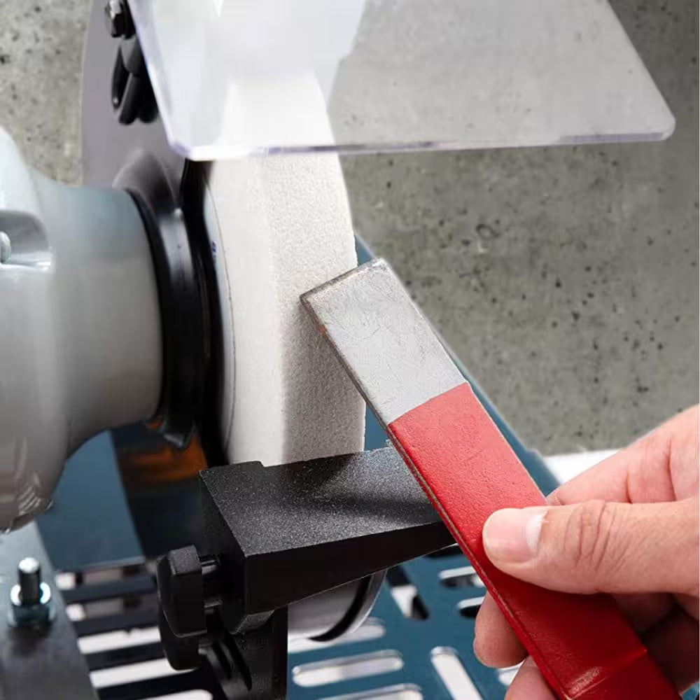 8 In. X 1 In. 100-Grit 5/8 In. Arbor White Aluminum Oxide Grinding Wheel for Bench Grinder