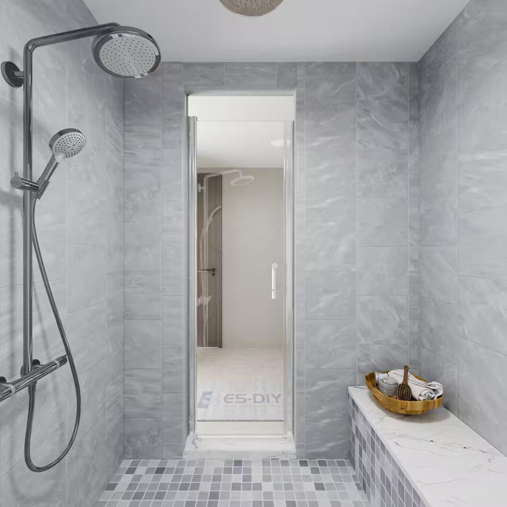 24-26 In. W X 72 In.H Frameless Pivot Shower Door in Chrome with Clear Glass