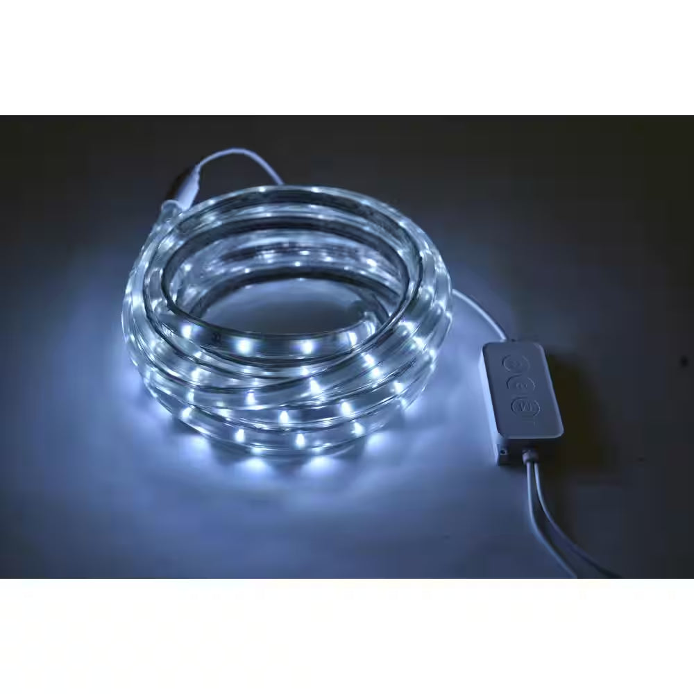 16.4 Ft. RGB Color Changing Dimmable Linkable Plug-In LED Outdoor Rope Light with Remote Control