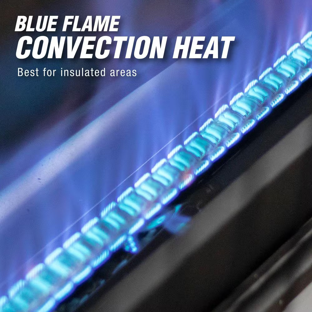 30,000 BTU Vent Free Blue Flame Natural Gas or Propane Dual Fuel Space Heater