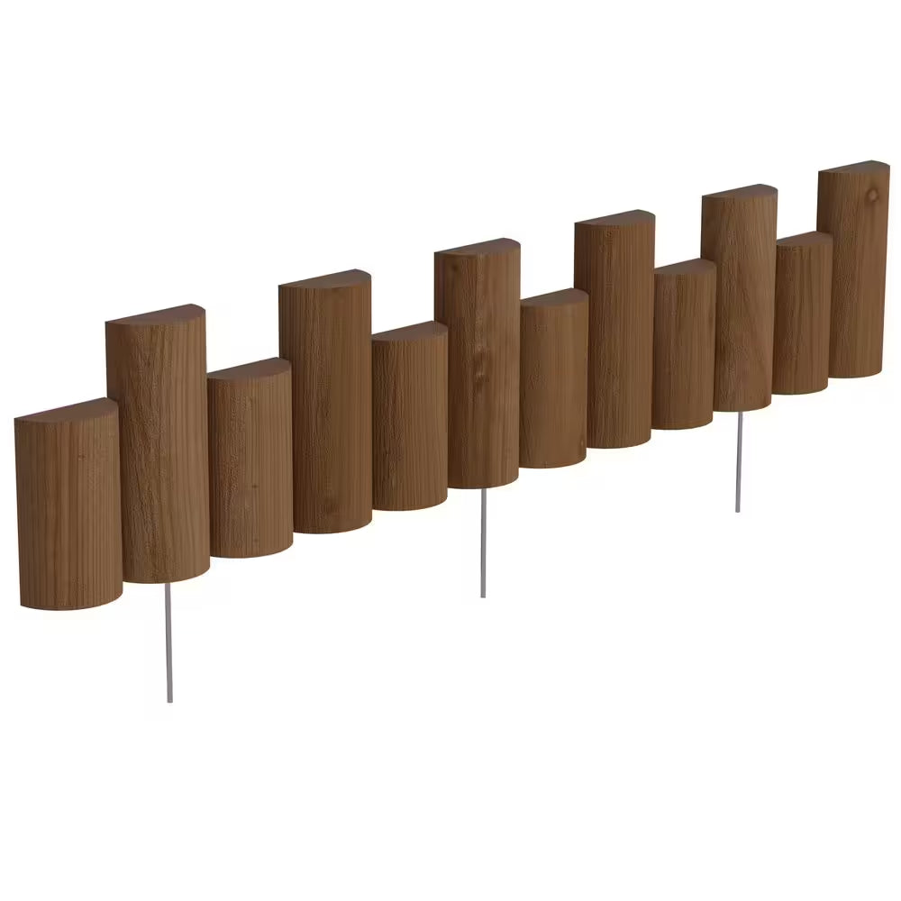 3 Ft. Wooden Half-Log Landscape Edging