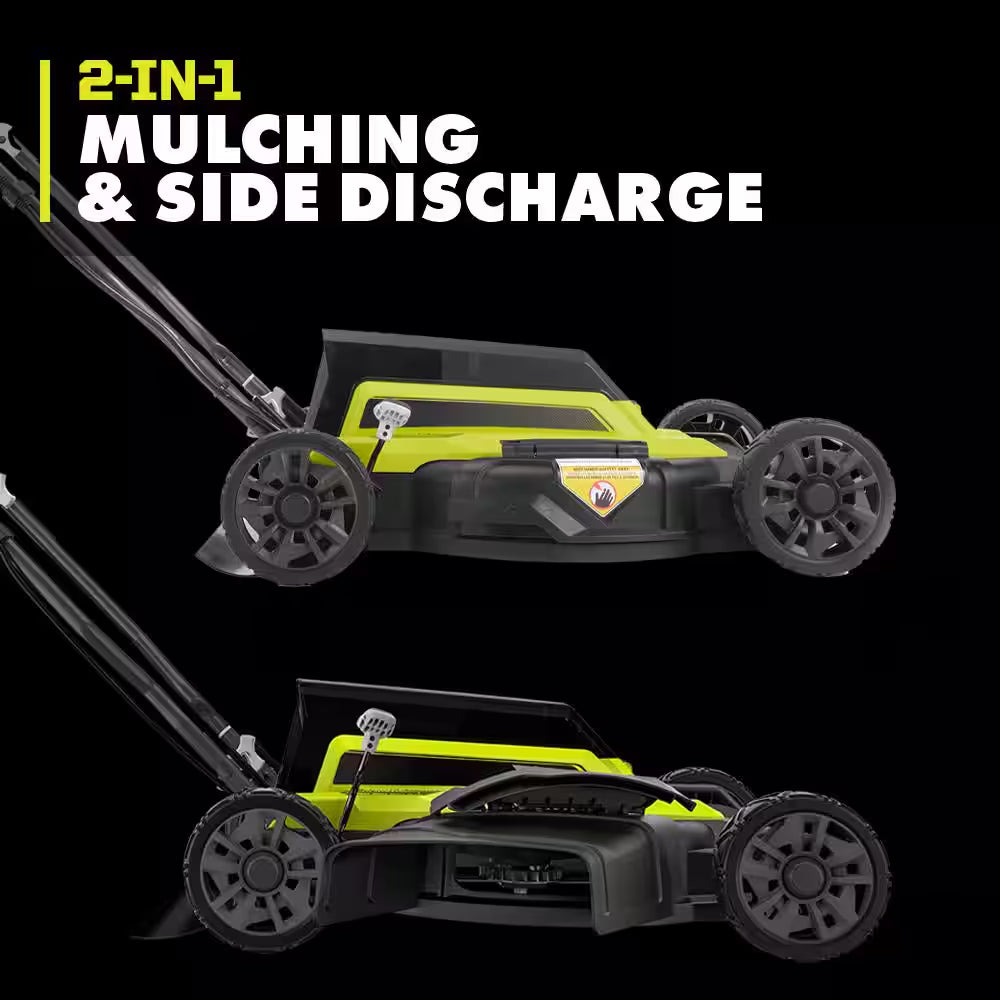 40V 18 In. 2-In-1 Cordless Battery Walk behind Push Lawn Mower (Tool Only)