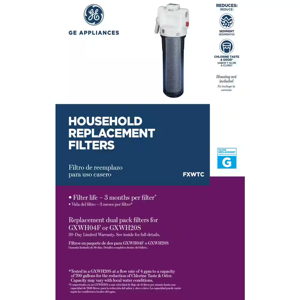 Universal Whole House Replacement Water Filter Cartrid (2-Pack)