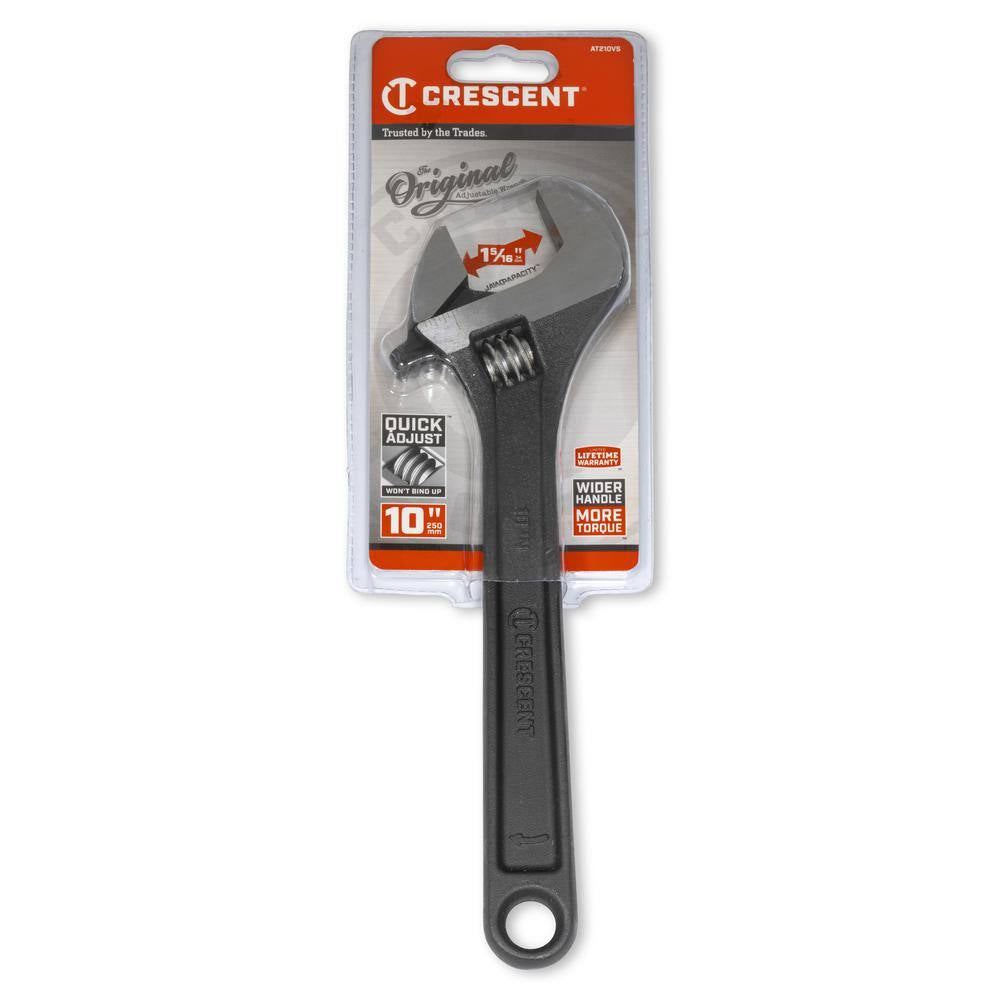 10 In. Black Oxide Adjustable Wrench