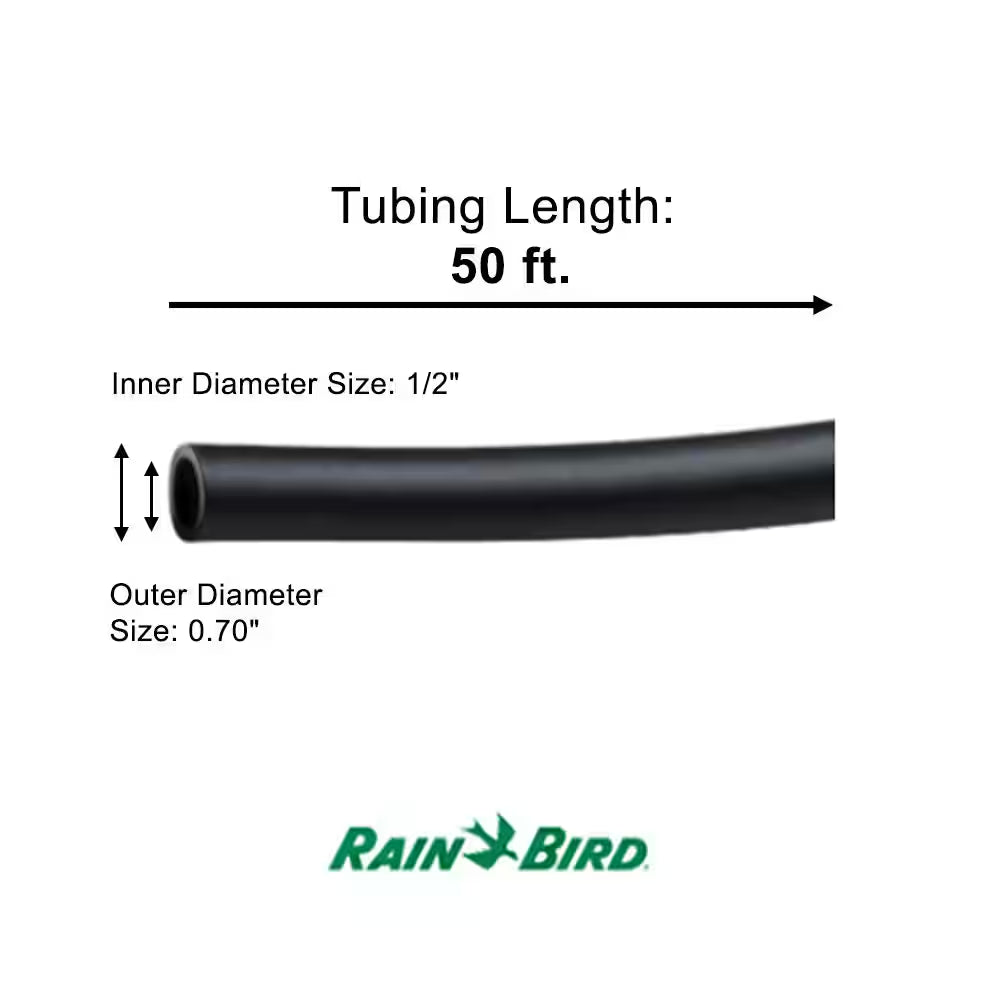 1/2 In. (0.70 In. O.D.) X 50 Ft. Distribution Tubing for Drip Irrigation